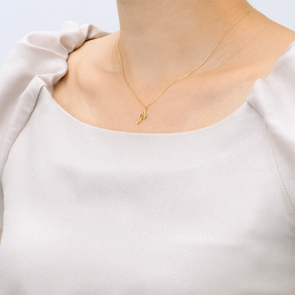 イエローゴールドネックレス