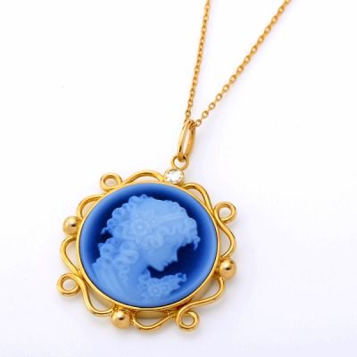 イエローゴールドネックレス