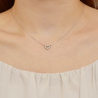 ホワイトゴールドネックレス