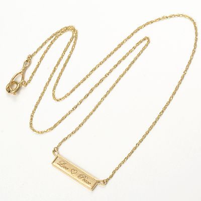 イエローゴールドネックレス