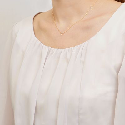 イエローゴールドネックレス