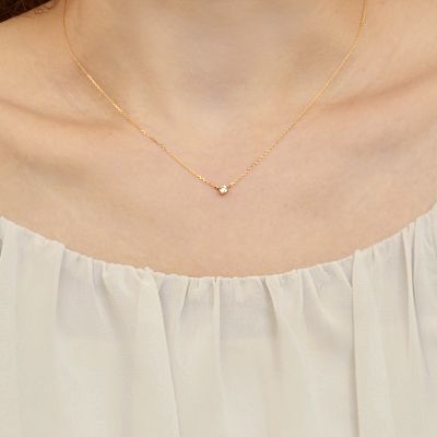 イエローゴールドネックレス