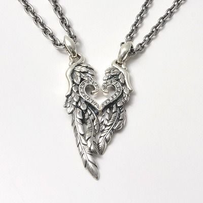 シルバーペアネックレス