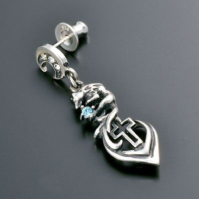 シルバースタッドピアス(片耳用)