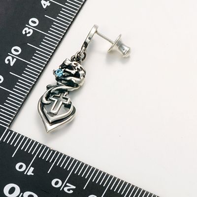 シルバースタッドピアス(片耳用)