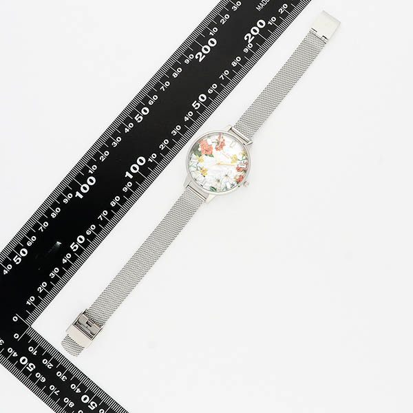ステンレスフラワーウォッチ