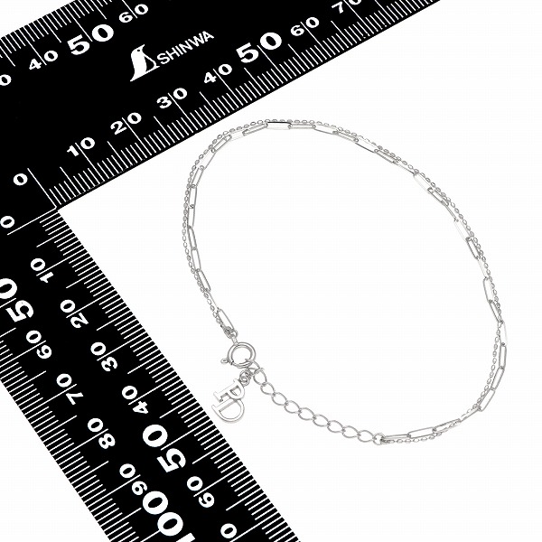 ホワイトゴールドブレスレット