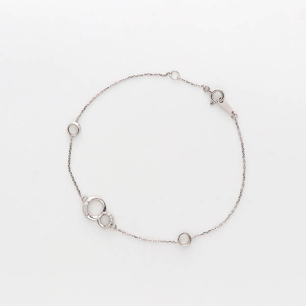 ホワイトゴールドブレスレット