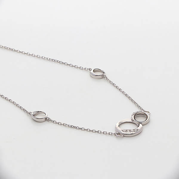 ホワイトゴールドブレスレット