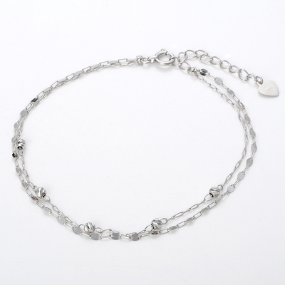 ホワイトゴールドブレスレット