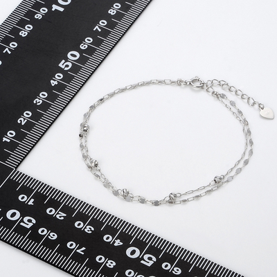 ホワイトゴールドブレスレット