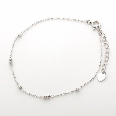 ホワイトゴールドブレスレット