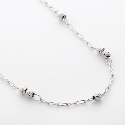 ホワイトゴールドブレスレット