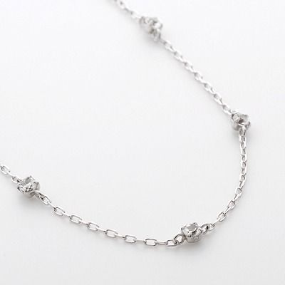 ホワイトゴールドブレスレット