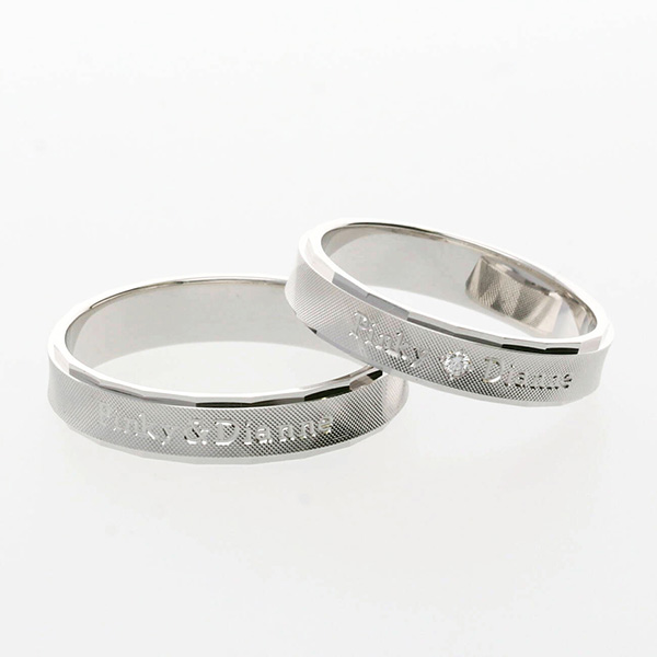 ホワイトゴールドマリッジリング
