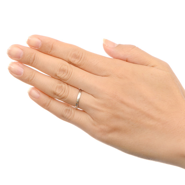 ホワイトゴールドマリッジリング