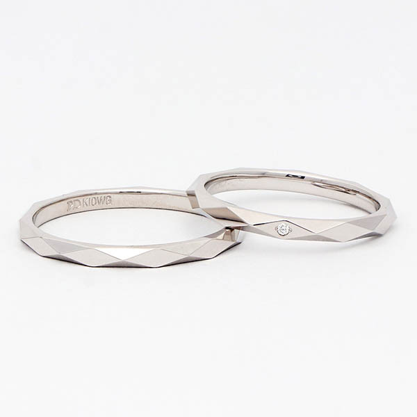 ホワイトゴールドマリッジリング