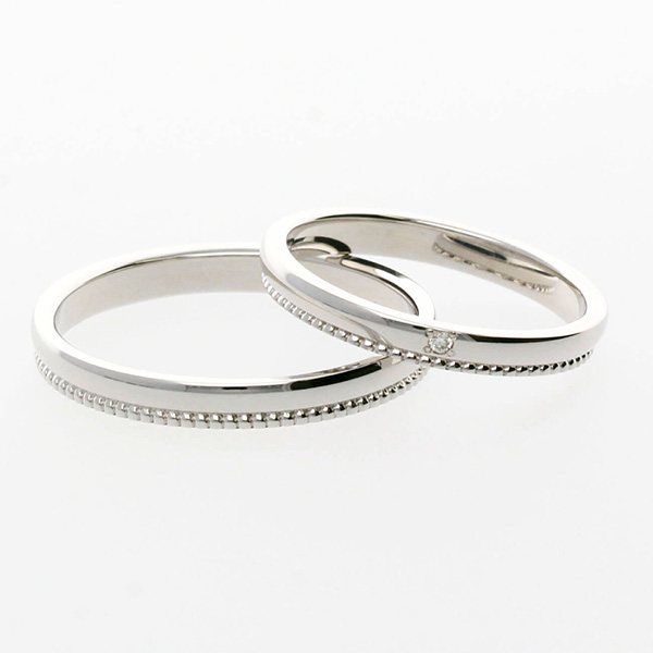 ホワイトゴールドマリッジリング