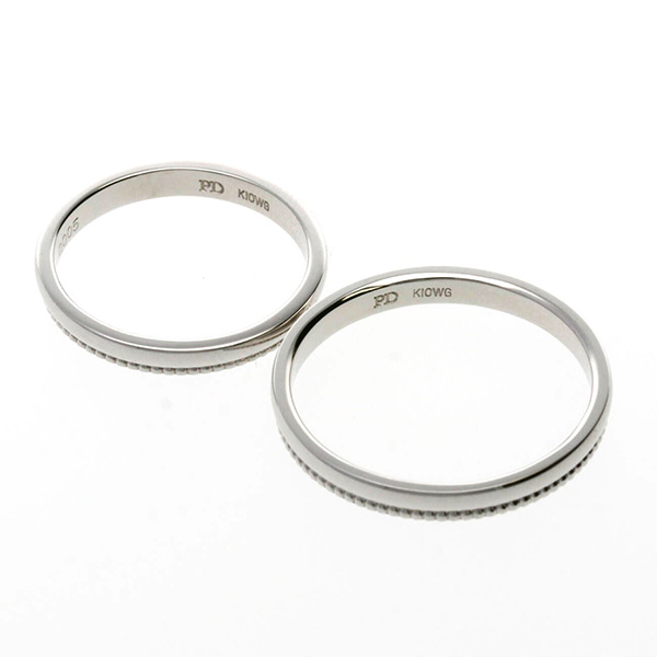 ホワイトゴールドマリッジリング