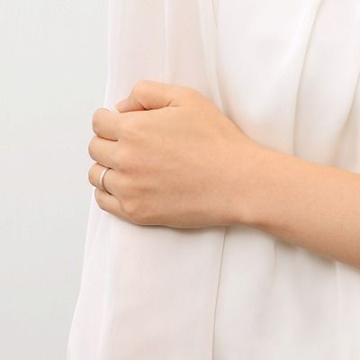 ホワイトゴールドリング