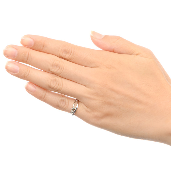 ホワイトゴールドリング