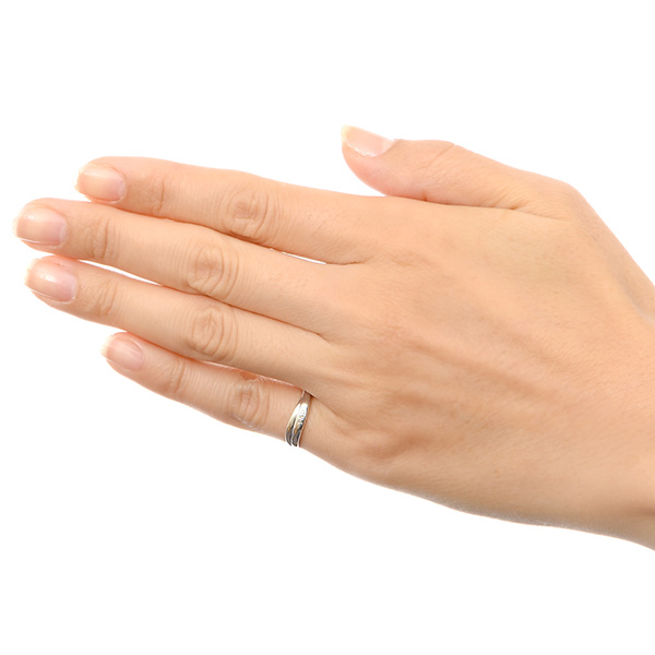 ホワイトゴールドリング