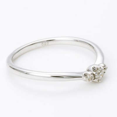 ホワイトゴールドリング