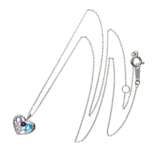 ホワイトゴールドネックレス