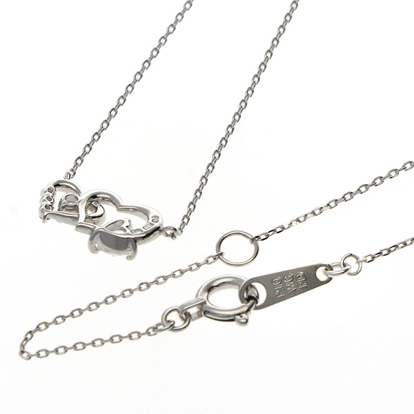 ホワイトゴールドネックレス