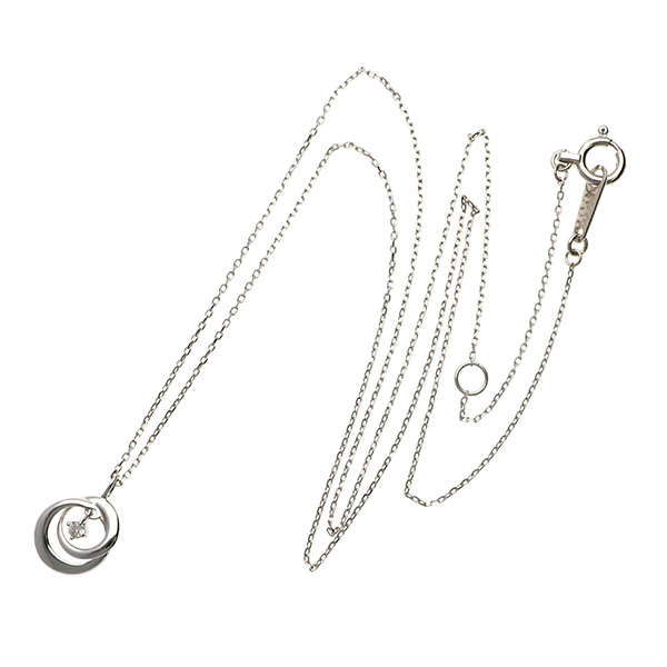 ホワイトゴールドネックレス