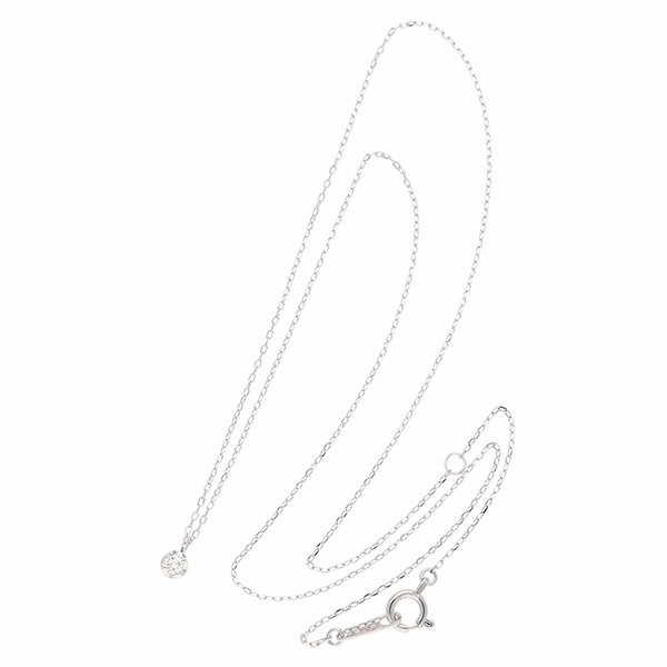 ホワイトゴールドネックレス