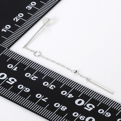 ホワイトゴールドピアス