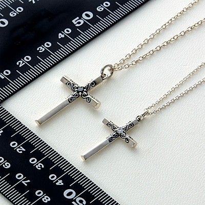 シルバーペアネックレス