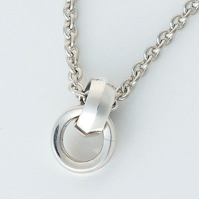 シルバーペアネックレス