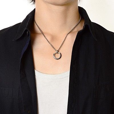 シルバーペアネックレス