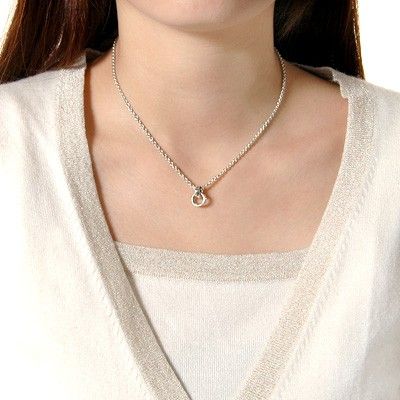 シルバーペアネックレス