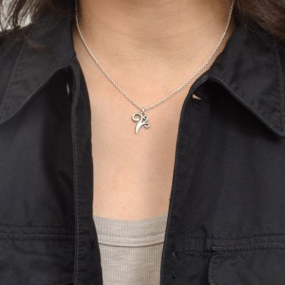 シルバーペアネックレス