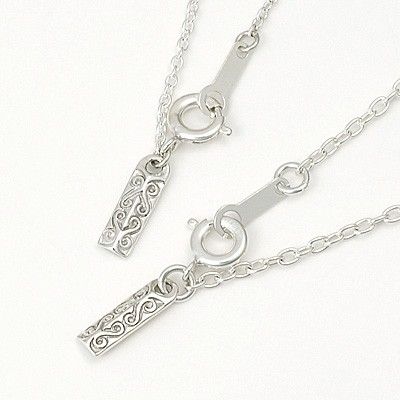 シルバーペアネックレス