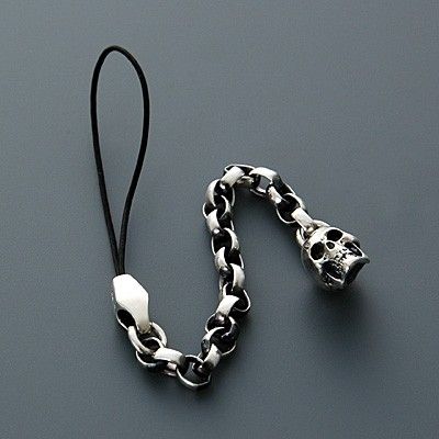 シルバー携帯ストラップ