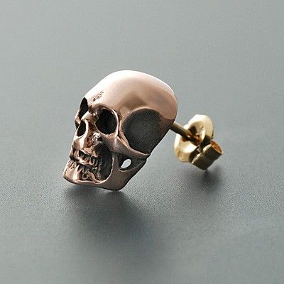 ピンクゴールドスタッドピアス(片耳用)