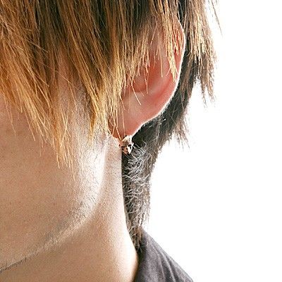 ピンクゴールドスタッドピアス(片耳用)