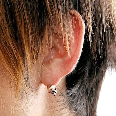 ピンクゴールドスタッドピアス(片耳用)