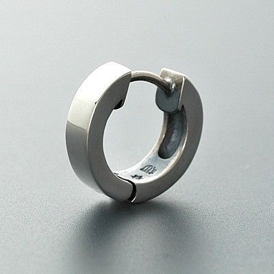 シルバーフープピアス(片耳用)