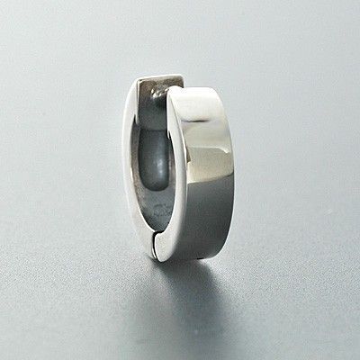 シルバーフープピアス(片耳用)