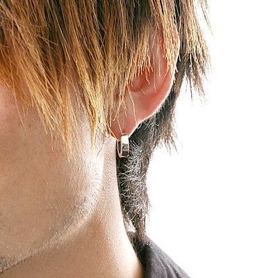 シルバーフープピアス(片耳用)