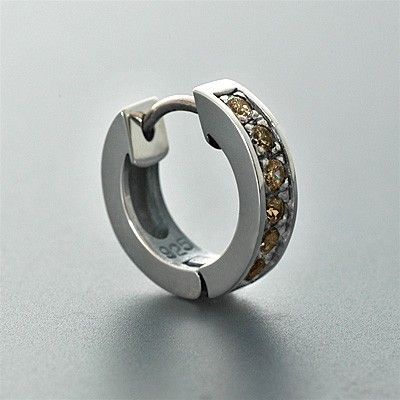 シルバーフープピアス(片耳用)