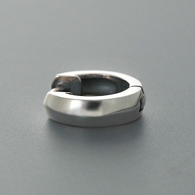 シルバーフープピアス(片耳用)