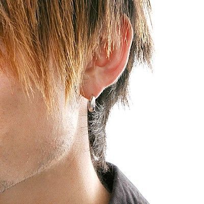 シルバーフープピアス(片耳用)