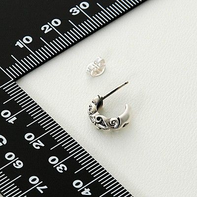 シルバーフープピアス(片耳用)