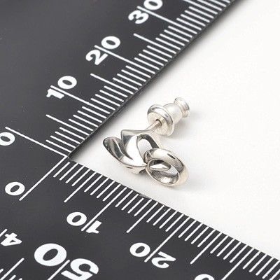 シルバースタッドピアス(片耳用)